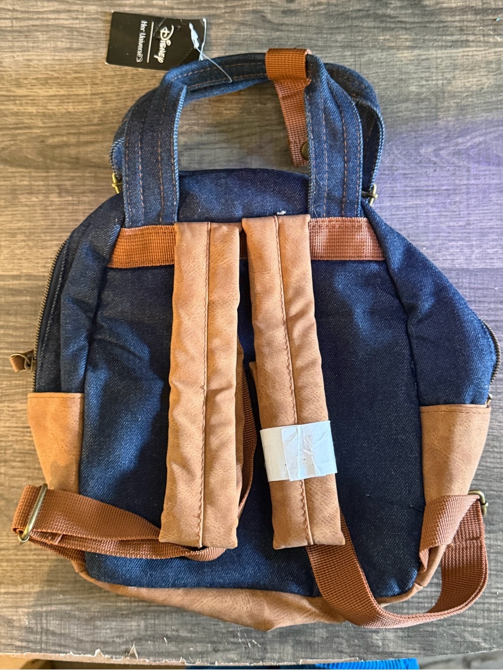 Her Universe Disney Winnie the Pooh Denim Overall Mini Backpack NWT - Picture 3 of 7